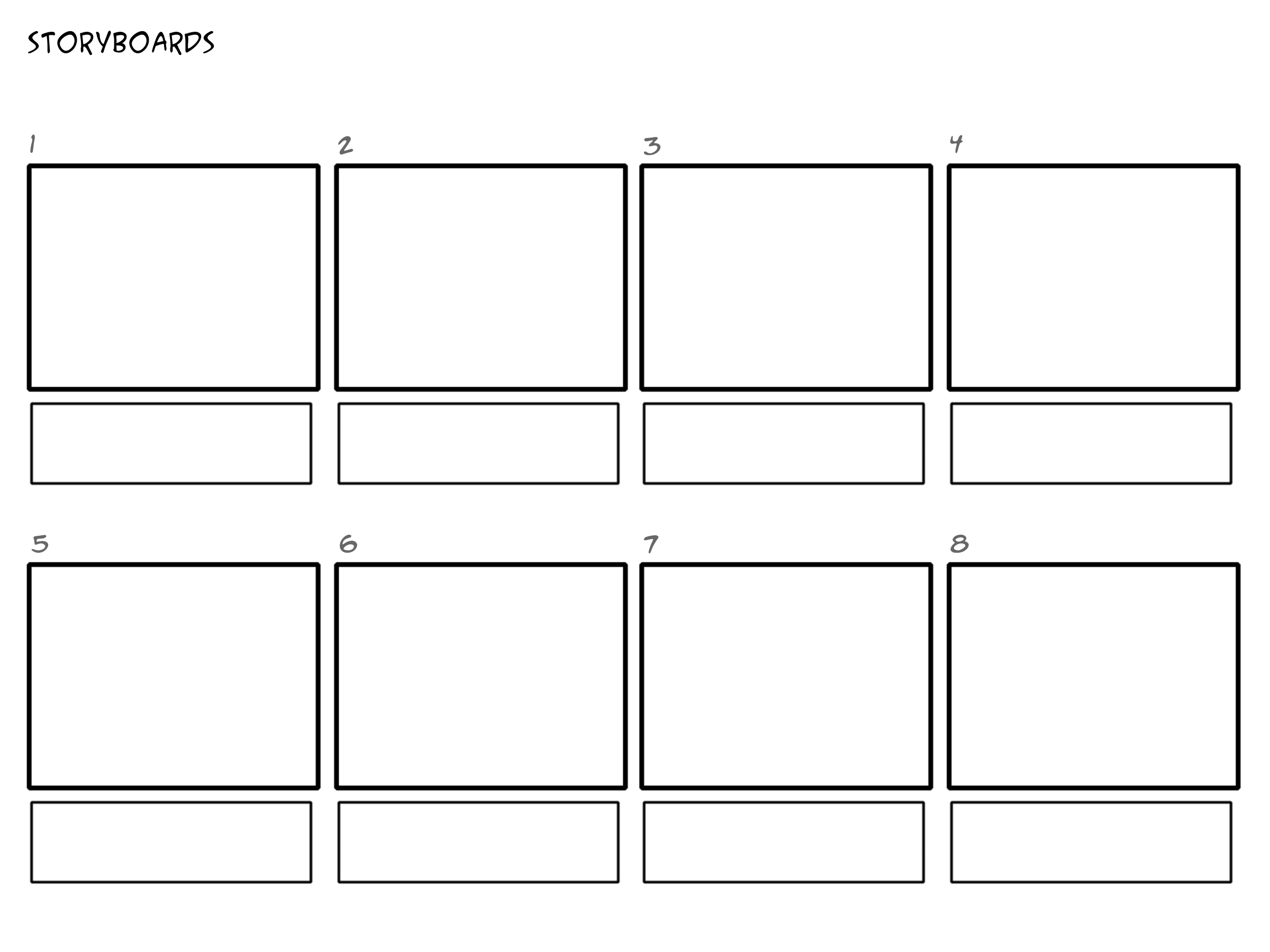 Free Professional Commercial Storyboard Template Max Forward