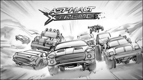 “Asphalt Xtreme” Storyboards
